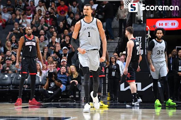 샌안토니오, 휴스턴 상대 25점차 대승...웸반야마 29점 8리바운드 4블록